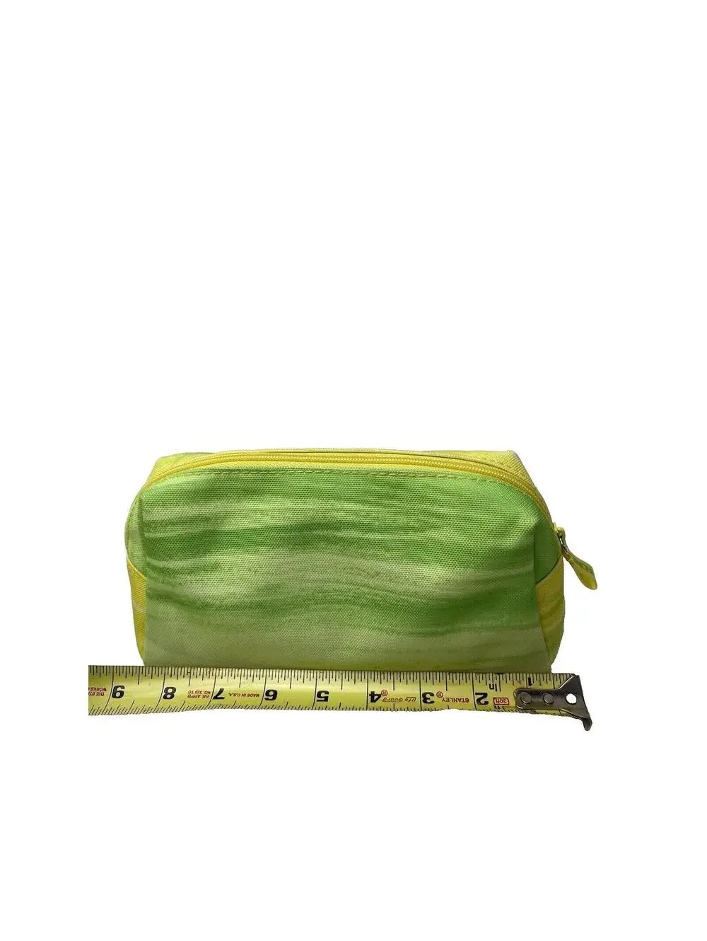 Clinique Makeup Bag Green and Yellow Cosmetic Pouch New